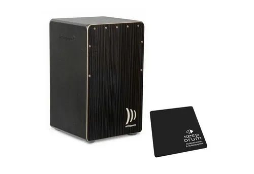 Schlagwerk Cajon Schlagwerk CP91 Cajon Hard Coal Stripes mit Sitzpad, mit Sitzpad