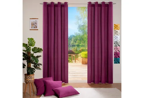 Vorhänge & Gardinen Lila von Heimtexland