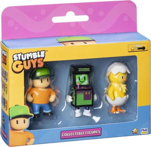 Stumble Guys: Wave 2 3er-Figuren-Fensterbox Sammelfiguren Mr Stumble + Stumble Invaders + Hatchling