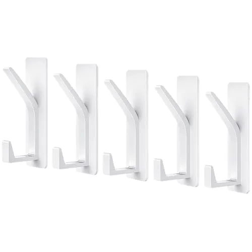 Vlecexs Wandhaken 5er Set selbstklebend für Badezimmer