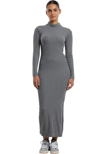URBAN CLASSICS Ladies Rib Longsleeve Mockneck Dress von Urban Classics