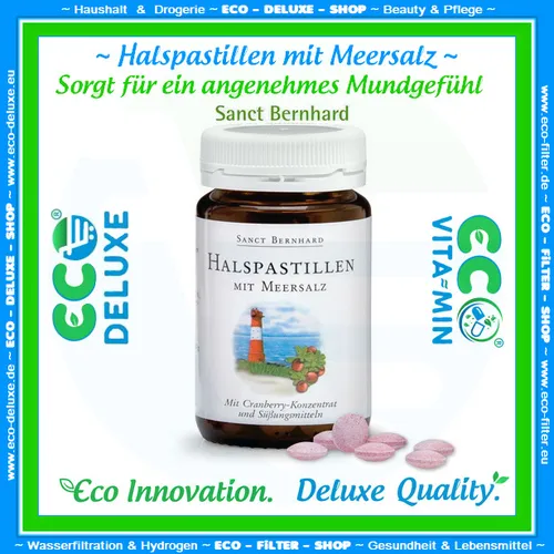 Halspastillen mit Cranberry 🫐 Konzentrat & Meersalz 🍒 180 Stück 💰MHD % SALE🛒