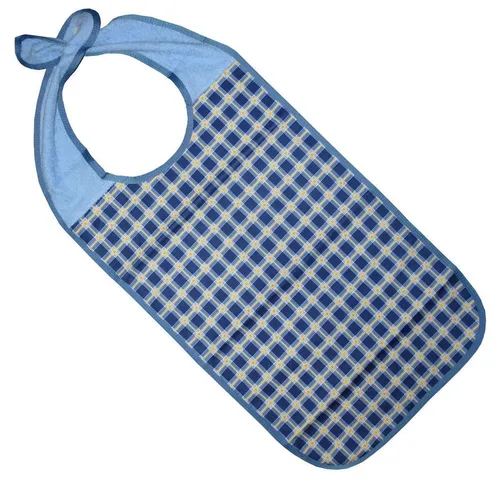 PFLEGE POINT Ess-Schürze mit Steckverschluss - Praktische Essschürze aus saugfähigem Polyester mit PU-Schutz. Ideal zum Schutz der Kleidung vor Verschmutzungen. Flexibler 2-in-1-Verschluss für einfachen Gebrauch und sicheren Halt.