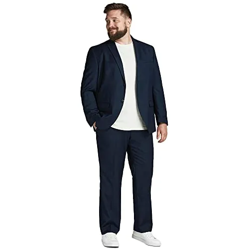 JACK & JONES Herren Jprfranco Suit Ps Abendanzug Set, Dark Navy, 72 EU - Eleganter Anzug für Herren von JACK & JONES, ideal für festliche Anlässe und Business-Events, zeitloses Design in Dunkelblau.