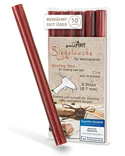 gravurART Siegelwachs flexibel für Wachspistole von gravurART