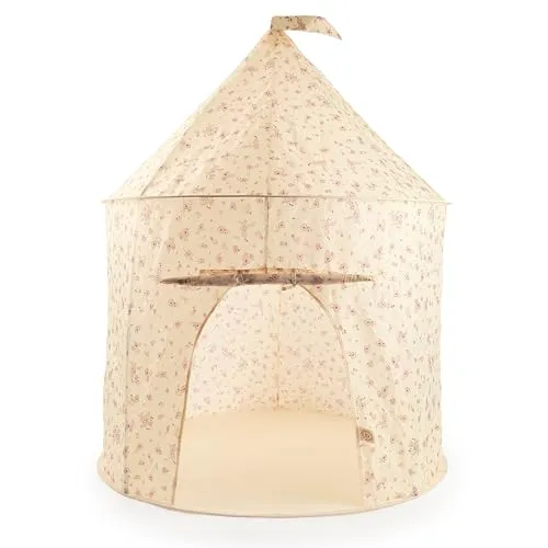 Bieco Kinderzelt Pop up Vintage Flowers | Prinzessin Zelt Kinder | Spielzelt Mädchen | Princess Tent | Bällebad | Kinderspielzelt Mädchen | Spielzelt Kinderzimmer