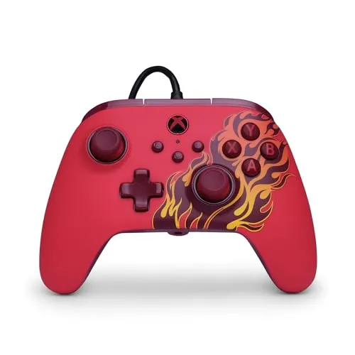 PowerA Kabelgebundener Controller Advantage für Xbox Series X|S – Rote Glut
