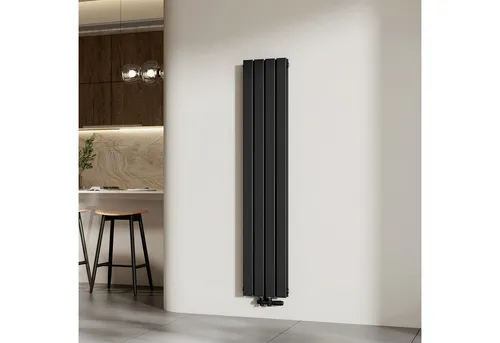 EMKE Heizkörper 160x30cm 889W Schwarz – Doppellagig und effizient - Der EMKE Heizkörper kombiniert modernes Design mit hoher Wärmeleistung. Ideal für Bäder und Wohnräume, sorgt er für gleichmäßige Wärmeverteilung und ist platzsparend montierbar.