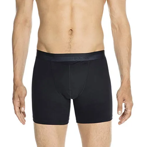 HOM Herren Lang Ho1 Boxershorts, Navy - Retroshorts für Herren mit bequemem horizontalen Eingriff und langem Schnitt, der das Scheuern der Oberschenkel vermeidet und optimalen Tragekomfort bietet.