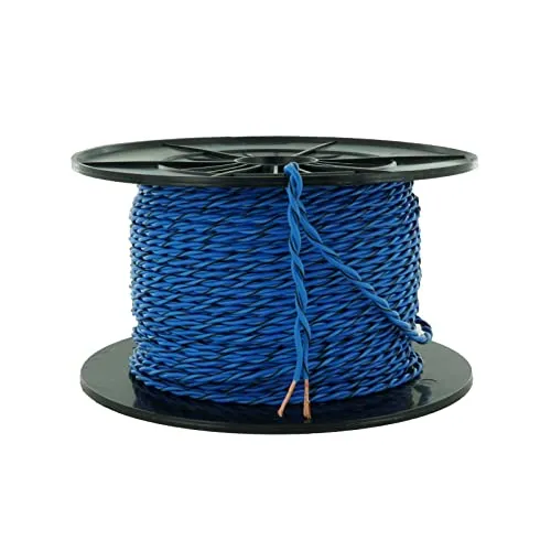 JUST SOUND best choice for caraudio Lautsprecherkabel 2x1,5mm² OFC Kupfer Meterware Blau – Verdrilltes Kabel für Auto Hifi Heimkino – Flexibel & Made in Germany