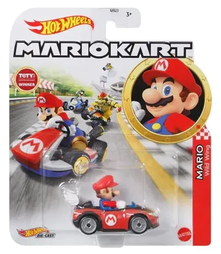 Hot Wheels Mario Kart – Fahrzeug / Auto aus Metall – Mario Wild Wing – Neuheit 2021 – Neu