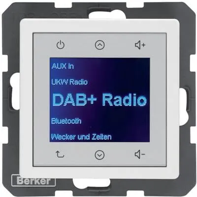 Berker BERK Radio Touch (DAB+) - Modernes Design und exzellente Klangqualität - Radios mit DAB+ Empfang, bietet kristallklaren Sound und ein elegantes Touch-Display für einfache Bedienung.