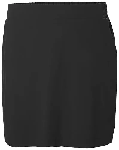 Helly Hansen W Thalia Skirt 2.0 in Schwarz (990) M - Kleider & Röcke aus recycelten Oceanbound-Materialien, umweltfreundlich und mit optimalem Tragekomfort durch feuchtigkeitsregulierendes Material und Gummizug für perfekte Passform.