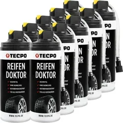10x TECPO Reifen Doktor Dichtmittel, 400 ml – Schnelle Reifenreparatur