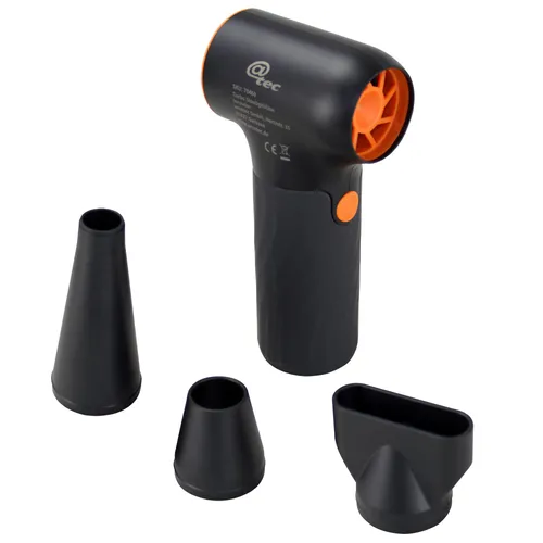 @tec Akku-Gebläse 6000mAh - Laubbläser mit USB Schnellladung, 3-Gang-Einstellung und 130.000 U/min für kraftvolles und schnelles Arbeiten.