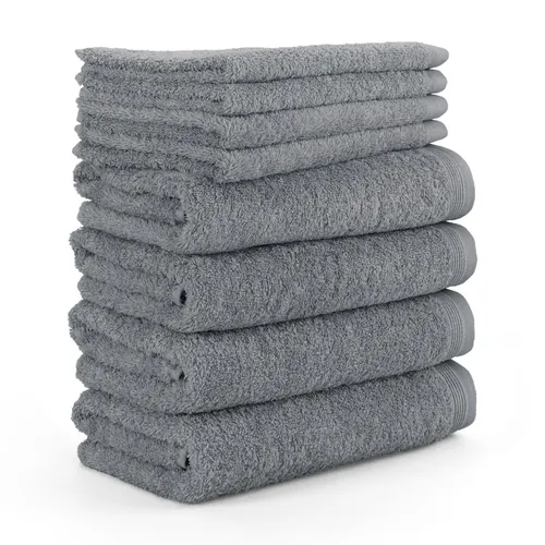 Möve Handtuch Set Superwuschel 100% Premium Cotton - Handtuch-Set mit 8 Teilen aus samtweicher Premium Baumwolle, besonders saugfähig und langlebig, ideal für ein angenehmes Gefühl auf der Haut.