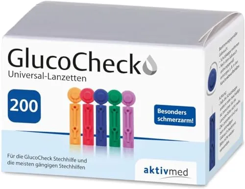 GlucoCheck Universal-Lanzetten, 200 Stück von aktivmed