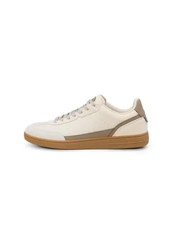 Marc O'Polo Charlie Sneaker Schnürschuh – Bequemer Casual-Sneaker mit honigfarbener Laufsohle - Stylischer Halbschuh in Größe 41, gefertigt aus hochwertigem Glattleder und Veloursleder. Mit rutschhemmender Gummisohle und herausnehmbarer Innensohle für optimalen Tragekomfort.