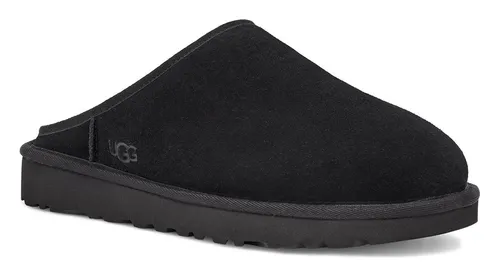 UGG Klassischer Slipper für Herren, schwarz, 42 EU - Hausschuhe aus hochwertigem Wildleder mit atmungsaktivem Wollfutter und Treadlite-Technologie für optimalen Komfort und Unterstützung.