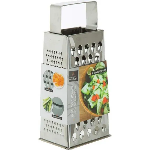 BigBuy Reibe 4 Seiten Edelstahl (24 x 11 x 7,5 cm) (33612934)