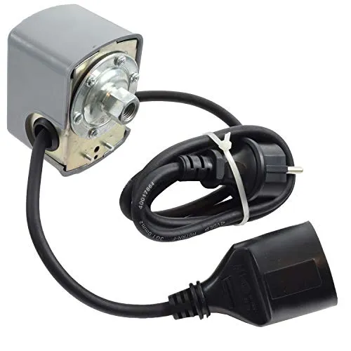 Agora-Tec® Pumpen Druckschalter AT-DWMv-6C - Mechanischer Druckschalter für die automatische Steuerung von Hauswasserwerken und Gartenpumpen, einstellbarer Einschaltdruck von 1-4 bar, ideal zur Optimierung der Wasserversorgung.