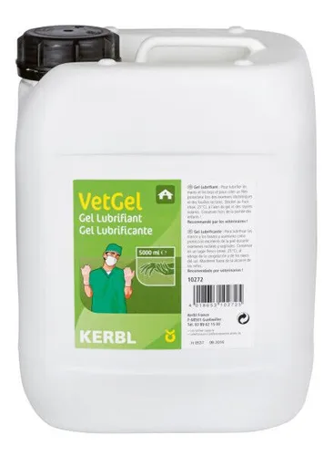 Kerbl Gleitschleim VetGel 5000 ml - Hochwertiger Gleitschleim für Tiere - Sonstige, ideal zur Reduzierung von Reibung und Stress bei tierärztlichen Eingriffen, hergestellt in Deutschland.