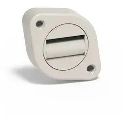 Gurtführung rund schwenkbar weiß mit Rolle und Bürste 16160