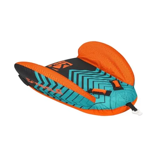 Mesle Funtube Cruzer, 1 Person, Wasserreifen für Kinder & Erwachsene, Towable Tube aufblasbar Wassersport, Schleppring für Boot & Jetski, Schleppreifen zum Ziehen