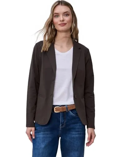 Street One Damen Jersey Blazer in braun von Street One
