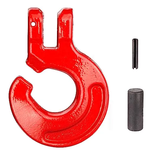 Schlinghaken Forsthaken Kuppelschlitzring Haken 10 mm für Forstkette Chokerkette Würgekette Kette Güteklasse 8 / Trakgkraft 3,15 t