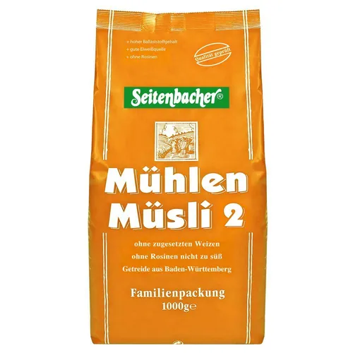Produktbild Seitenbacher Mühlen-Müsli 2 - ohne Rosinen 1000g