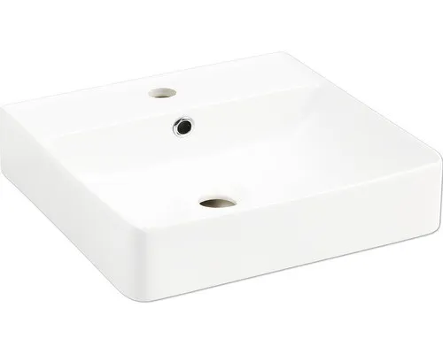 FACKELMANN Vaida Waschbecken - Hochwertiges Waschbecken für stilvolle Bäder, pflegeleicht und mit modernem Design für eine elegante Atmosphäre.