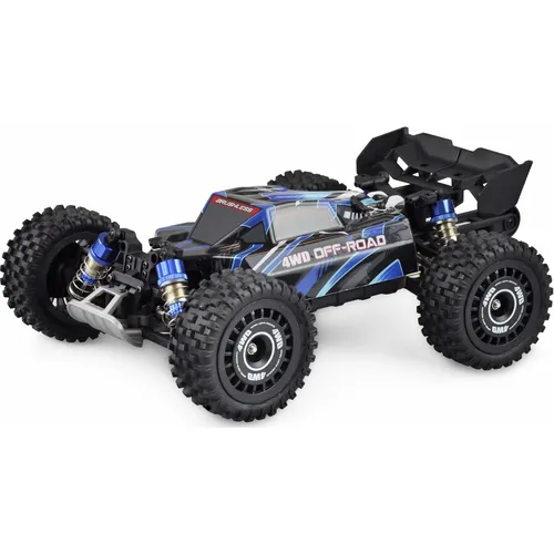 Amewi Hyper GO Pro Blau - Brushless 1:16 RC Buggy, 62 km/h Top-Speed, Allradantrieb und spritzwassergeschützte Elektronik für Outdoor-Abenteuer