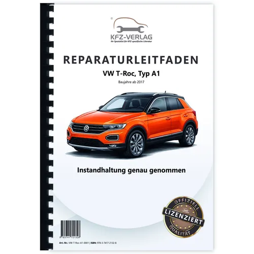 VW T-Roc Typ A1 Instandhaltungsanleitung