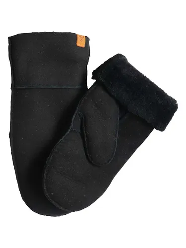 Kaiser Naturfellprodukte Lammfell-Fäustlinge Schwarz, Größe 8 - Elegante Lammfell-Fäustlinge für Damen in Schwarz, Größe 8. Diese Handschuhe bieten optimalen Komfort und Wärmeisolierung, ideal für kalte Tage.