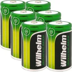 Akku Baby C Wilhelm Universal 4500 mAh Akku Zelle 1,2 V HR14 MN1400 NIMH 6 x