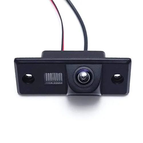 Kalakus HD CCD Auto Rückfahrkamera mit Wasserdicht integriert in Nummernschild Rückfahrsystem für VW Volkswagen Touareg/Tiguan Santana/Jetta/Polo/Skoda/Porsche/Polo/Golf