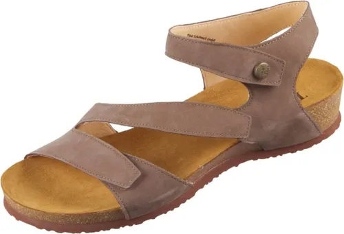 Think! 3-000297-7000 Sandalette - Damen Sandale in grün aus hochwertigem Nubukleder mit bequemem Komfort Fußbett. Ideal für Wanderungen und Freizeitaktivitäten, leicht und widerstandsfähig dank EVA-Laufsohle.