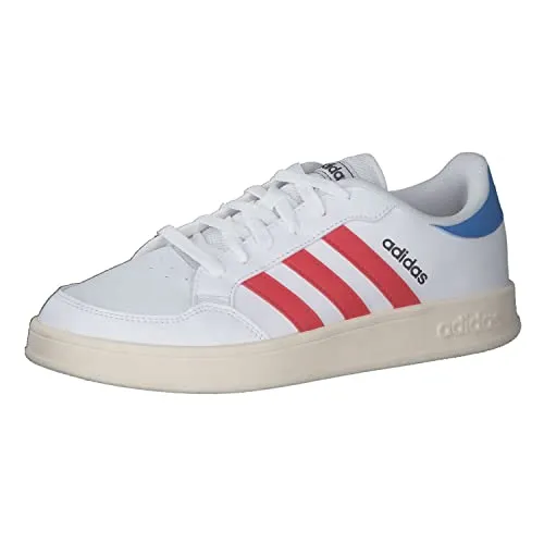 adidas Herren Breaknet Tennisschuhe, Mehrfarbig (Ftwbla Rojint Blatiz), 42 EU
