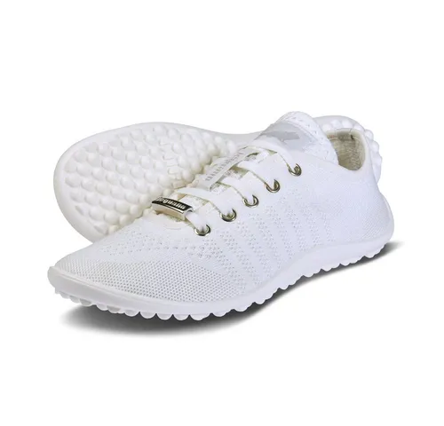 Leguano Barfußschuhe Schnürschuh weiß 39 EU - Sneaker mit optimaler Fußfreiheit, ideal für ein natürliches Laufgefühl und gesunde Fußentwicklung. Perfekt für aktive Menschen, die Barfußlaufen lieben.