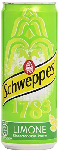 Schweppes Limone Tonic, 24x 33cl Dose - Erfrischende Limonade mit einzigartigem Zitronengeschmack, perfekt zum Mixen oder pur genießen - ideal für gesellige Anlässe.