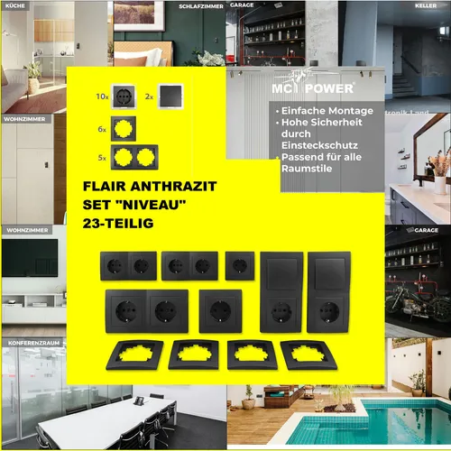 McPower Flair AN 1535107 Steckdose mit Dimmer und Bewegungsmelder - Steckdosen & Zubehör: Flair AN 1535107 