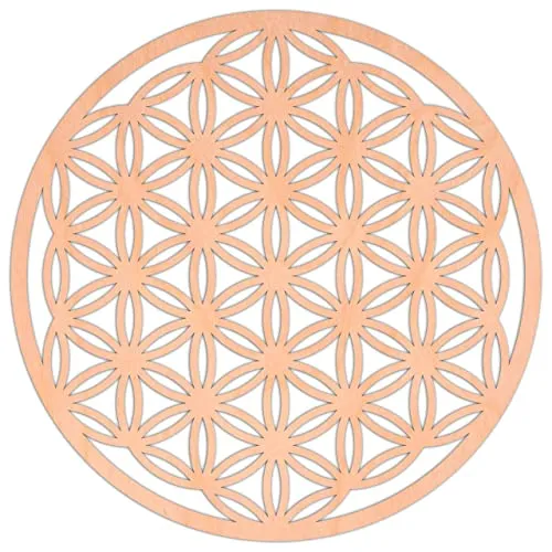 ProArts Wanddekoration Blume des Lebens 30 cm x 30 cm – perfekte Dekoration für Ihr Haus, Bar, Wanddekoration in Form einer Blume des Lebens – Baum Dekoration (30 cm, Flower Of Life)
