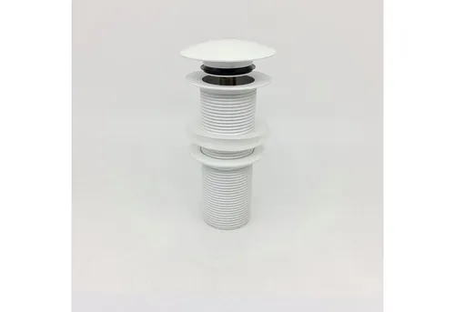 wohnfreuden Ablaufventil 120 mm Pop-Up Ablauf-Ventil matt weiß, 52002