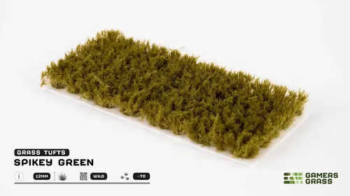 GamersGrass: Spikey Green (12mm) Wild Tufts