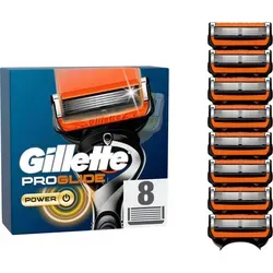Gillette Proglide Power Rasierklingen 8 Pack - Ultimativer Komfort für die Haut - Nassrasierer: 8 hochwertige Rasierklingen mit rostfreien Stahlklingen für eine sanfte und präzise Rasur, ideal für Gesicht und Körper.