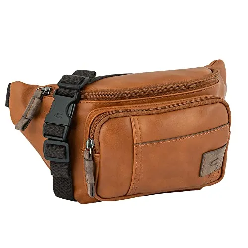 camel active Laos Herren Gürteltasche - Sportliche Bauchtasche in Cognac Braun - Gürteltasche mit Reißverschlussfächern für optimale Organisation, 29x11x16 cm, verstellbarer Trageriemen und typischer camel active-Look - ideal für aktive Entdecker.