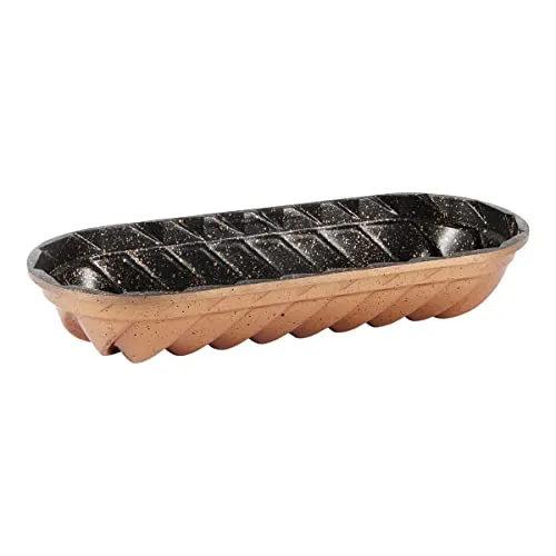 serenk Fun Cooking Brotbackform - Obstkuchen- & Tortenbodenformen mit starker Antihaftbeschichtung und kratzfester Oberfläche – für müheloses Backen und Schneiden direkt in der Form. Made in Türkiye, 34x14 cm, ideal für Hobbybäcker!