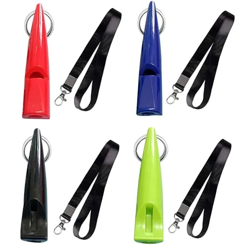 Stück Professionelle Hundepfeifen, Hundetrainingspfeifen, Hochfrequente Kunststoffhundepfeifen mit Verstellbarem Umhängeband-Schlüsselanhänger, Hundepfeifen für Rückruftraining Stopp des Bellens 4