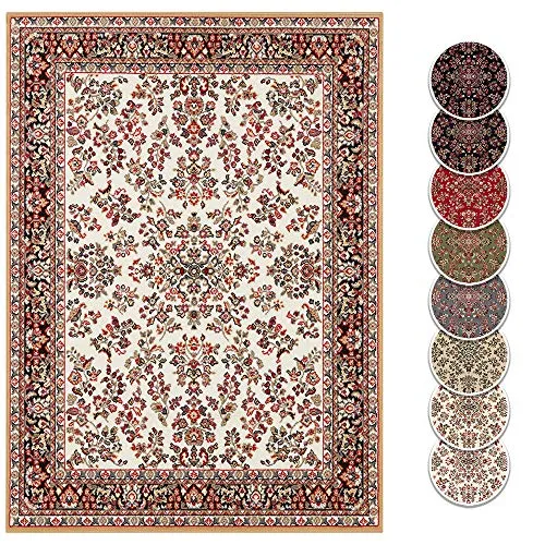 Hanse Home Design Kurzflor Teppich Orient - Zabul Perser Look, 160x220 cm - Eleganter Teppich im Perser Look, ideal für Wohnzimmer oder Esszimmer. Pflegeleicht aus strapazierfähigem Polypropylen, sorgt für Wärmeisolierung und verbessert die Akustik.